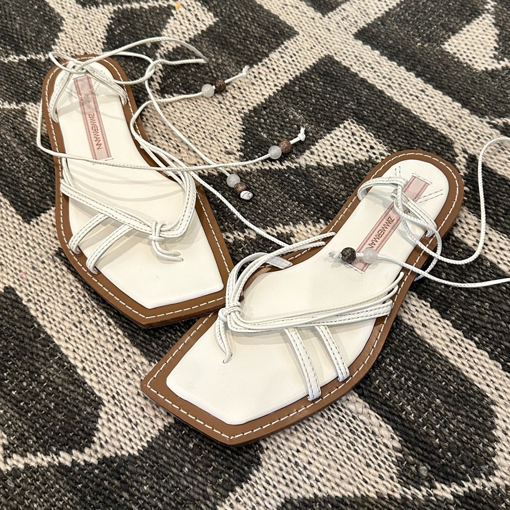 Zimmermann lace up sandal